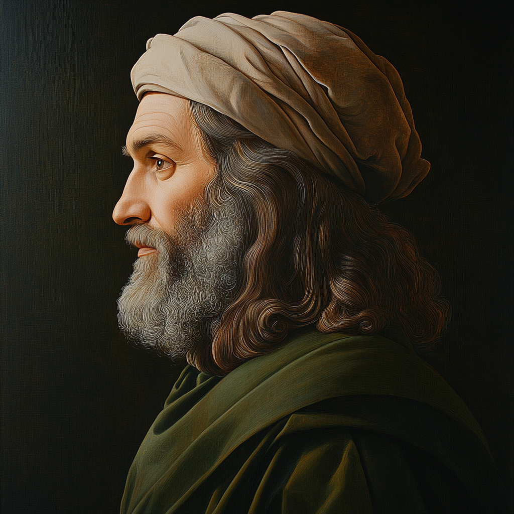 Leonardo Da Vinci Inspired Renaissance Portrait Of A Scientist paint by number