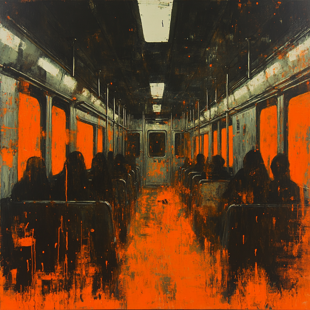 Francis Bacon Inspired Night Train Paint by numbers kits