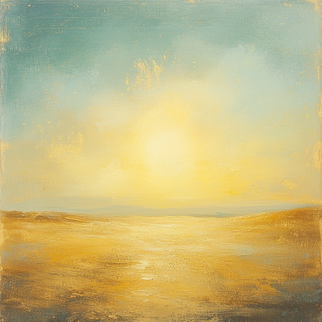 Turner Inspired Golden Dunes painting number kit