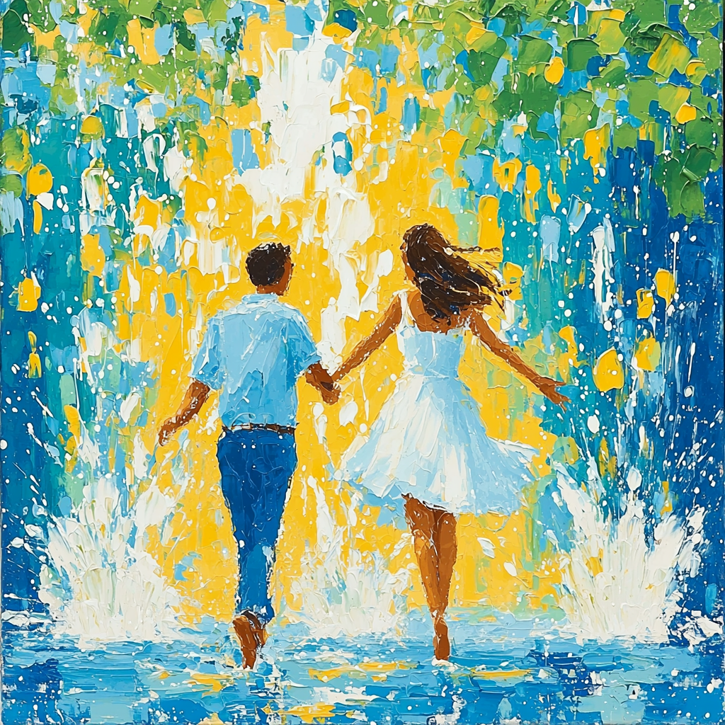 Playful Splash Paint By Numbers Art