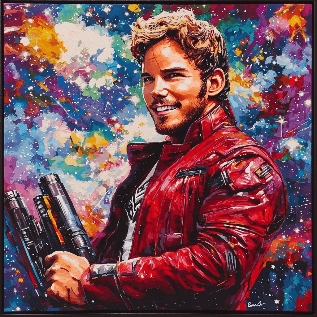Chris Pratt: The Adventure Of A Cosmic Star-Lord Paint By Number