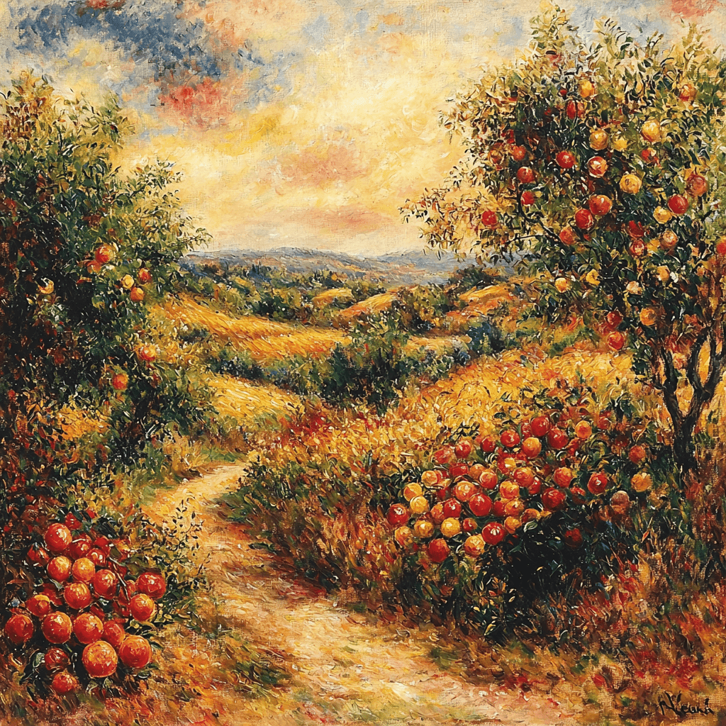 Pierre-Auguste Renoir Inspired Joyful Harvest Numbered Painting Kits