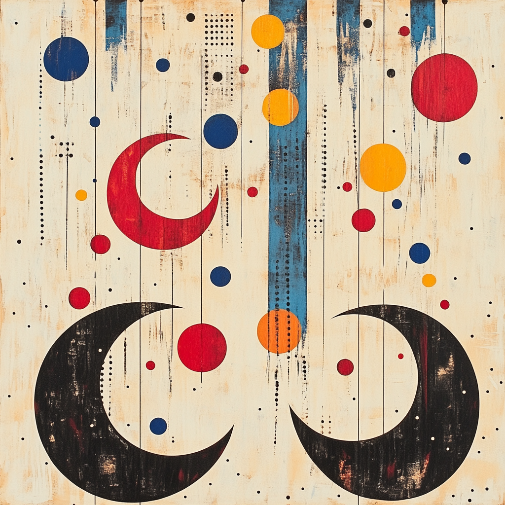 Joan Miró Inspired Lunar Melody painting number kit