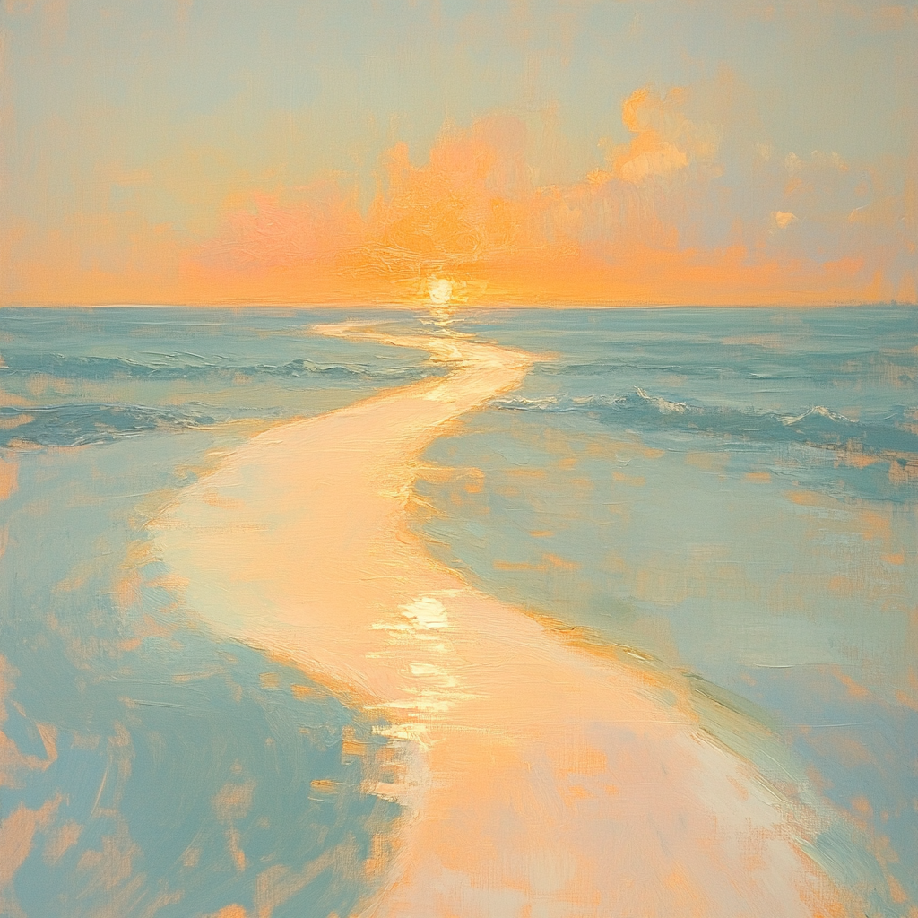 Edgar Degas Inspired Sunlit Wake paint by number