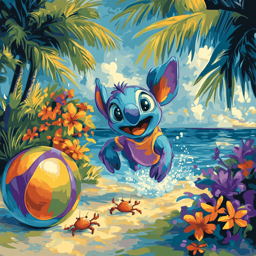Stitch Island Playtime paint by numbers