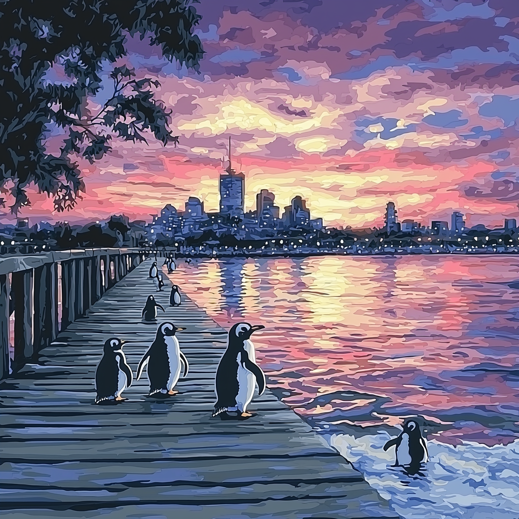 St Kilda Penguins - Melbourne Paint By Numbers Kits