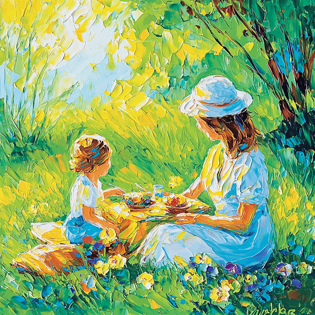 Mom And Me In The Sun Paint By Number
