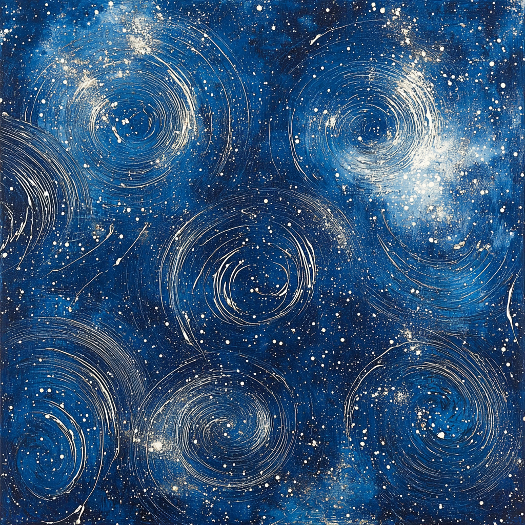 Jackson Pollock Inspired Celestial Drift Paint by numbers kits