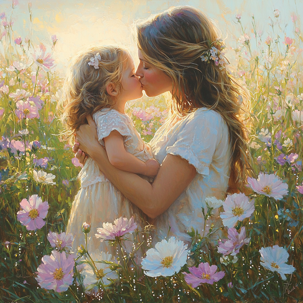 Morning Dew And Kisses Painting Number Kit