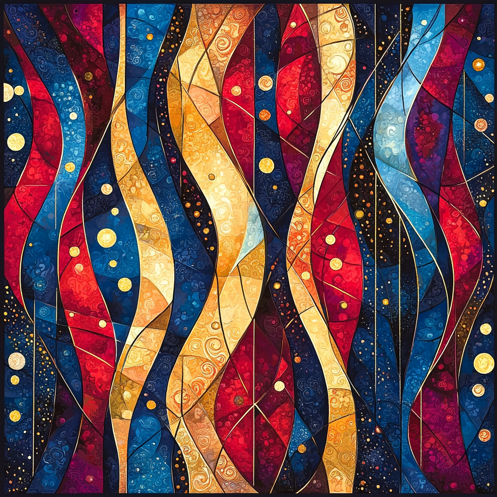 Gustav Klimt Inspired Connection In Color Painting By Numbers Kit