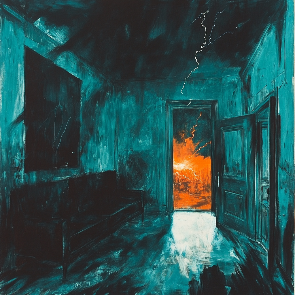 Edvard Munch Inspired Thunderstorm Interior Paint by numbers kits