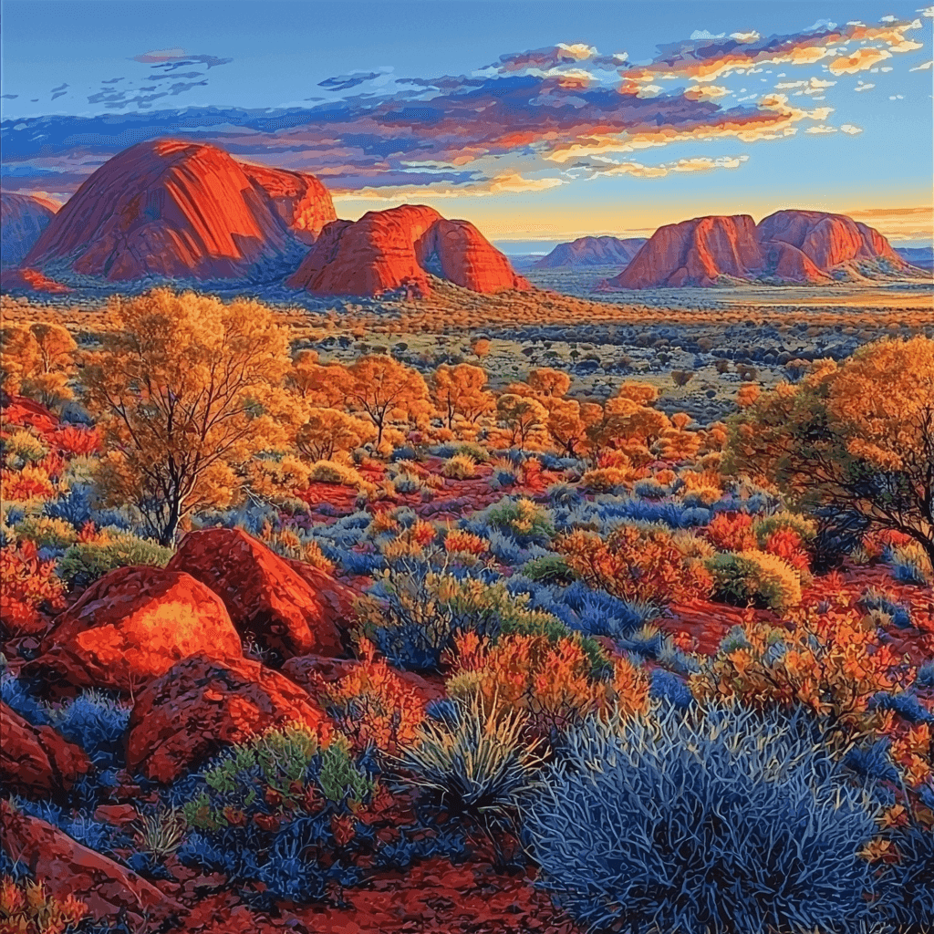 Uluru-Kata Tjuta National Park Paint By Color