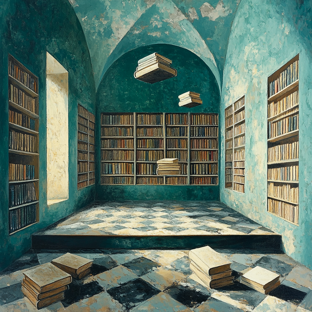Rene Magritte Inspired Library Of Dreams Painting by numbers kit