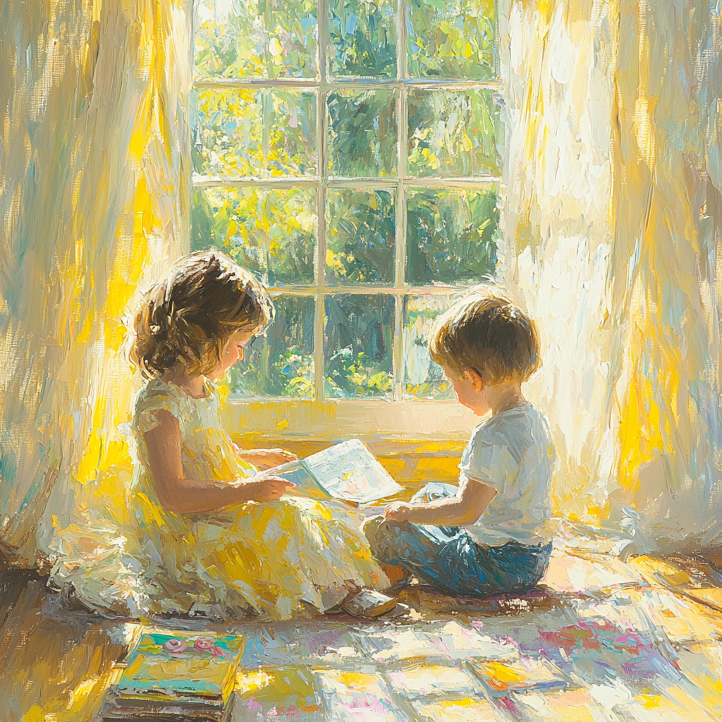 Playful Morning Light Paint By Color