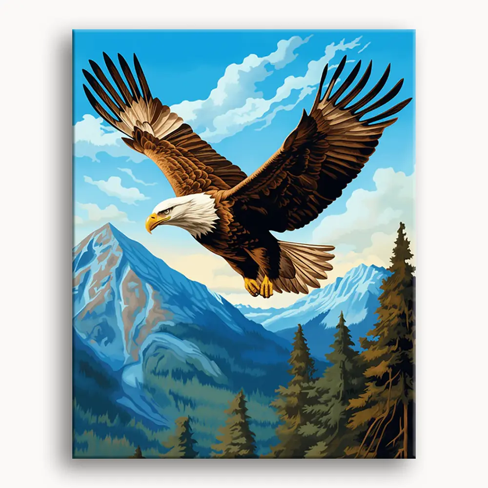 Happy Painting Exclusive DIY Paint by Number Kit Stress Relief Relaxation Toys Beginner Painting Kits Handicrafts with Lions Flowers & Birds Designs