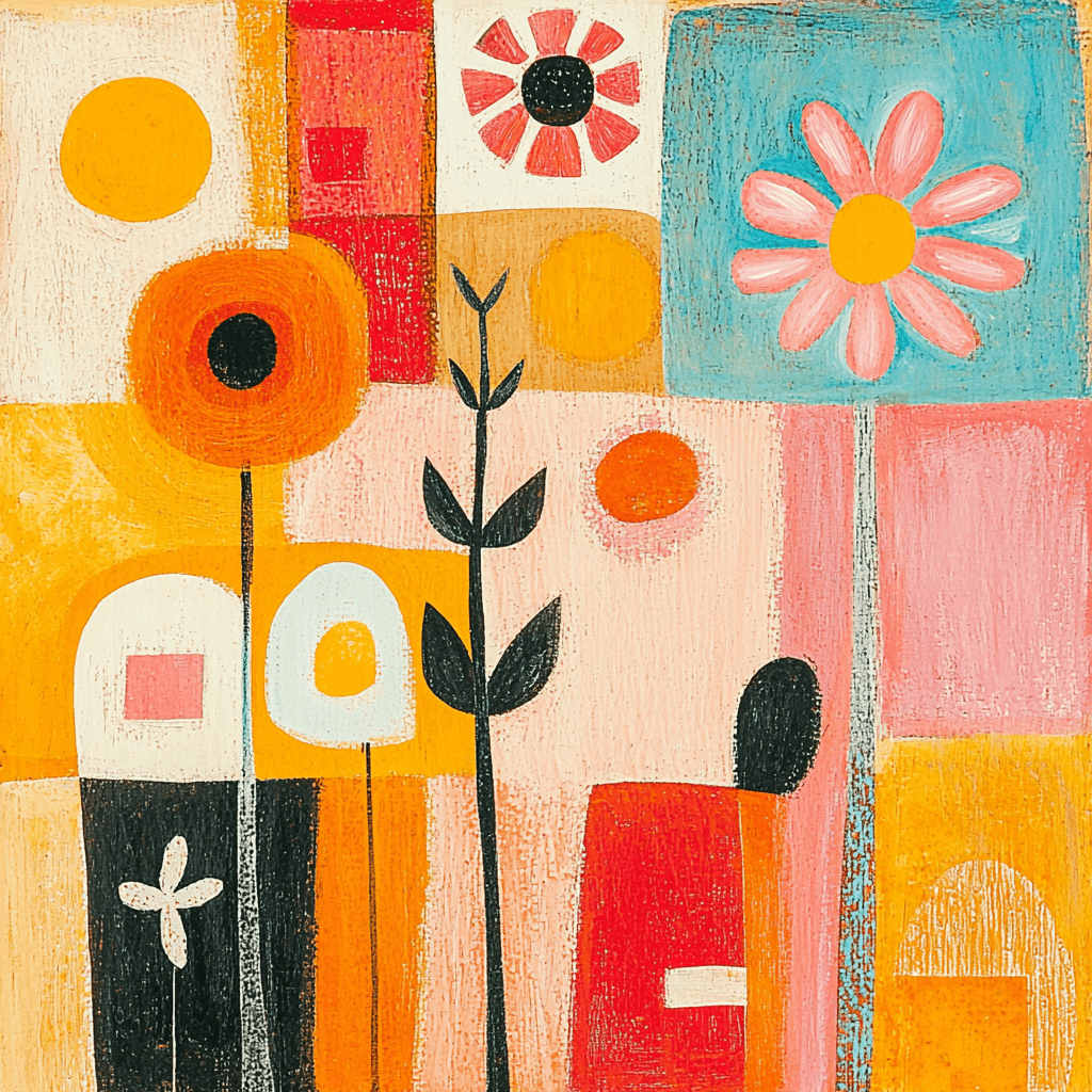 Paul Klee Inspired Whimsical Harmony Paint By Number