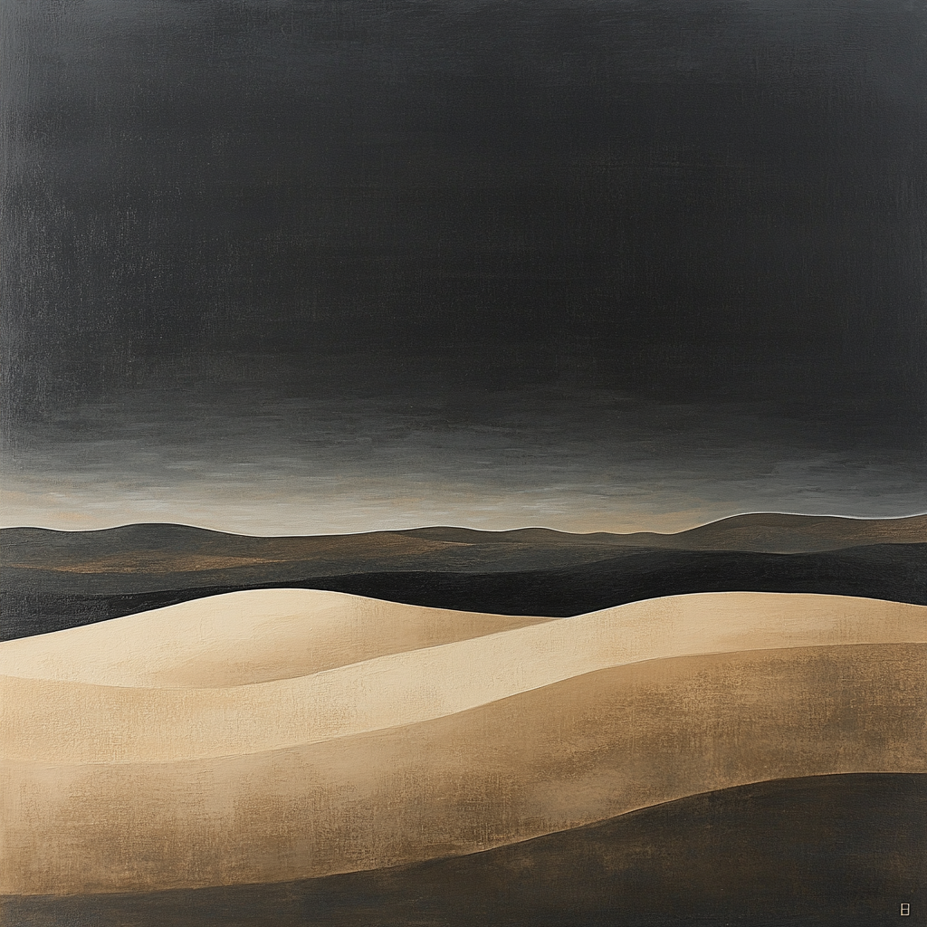 Francisco Goya Inspired Ashen Dunes Under Heavy Sky Paint by numbers kits