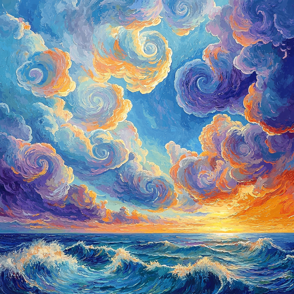 Paul Cézanne Inspired Whimsical Skies Painting By Numbers Kit