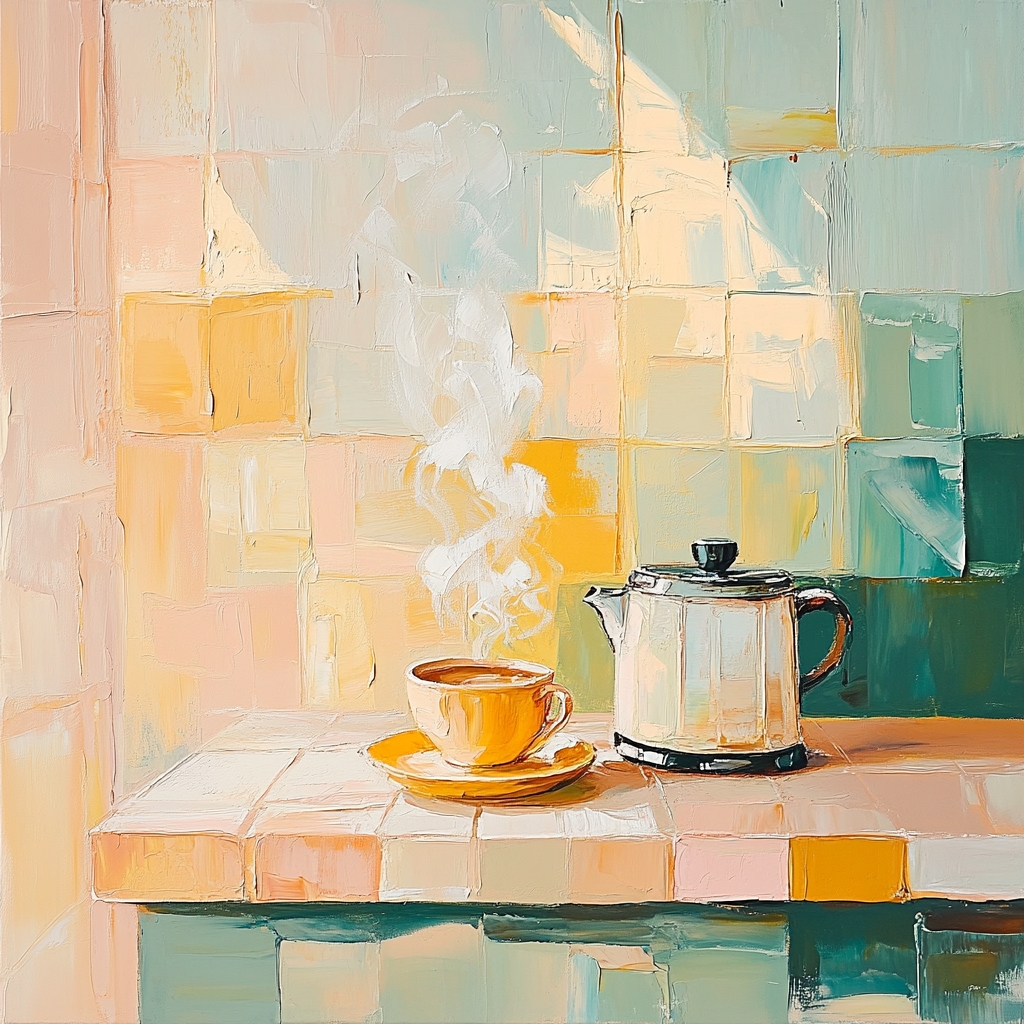 Pierre Bonnard Inspired Morning Coffee Paint by numbers art