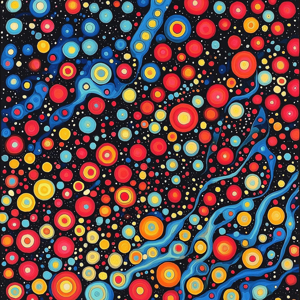Yayoi Kusama Inspired Illusory Patterns Of The Cosmos DIY Paint By Numbers