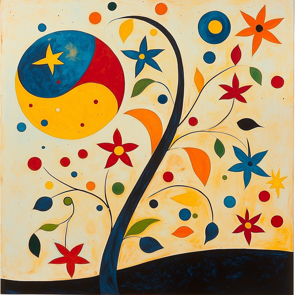 Joan Miró Inspired Vivid Reveries DIY Paint By Numbers