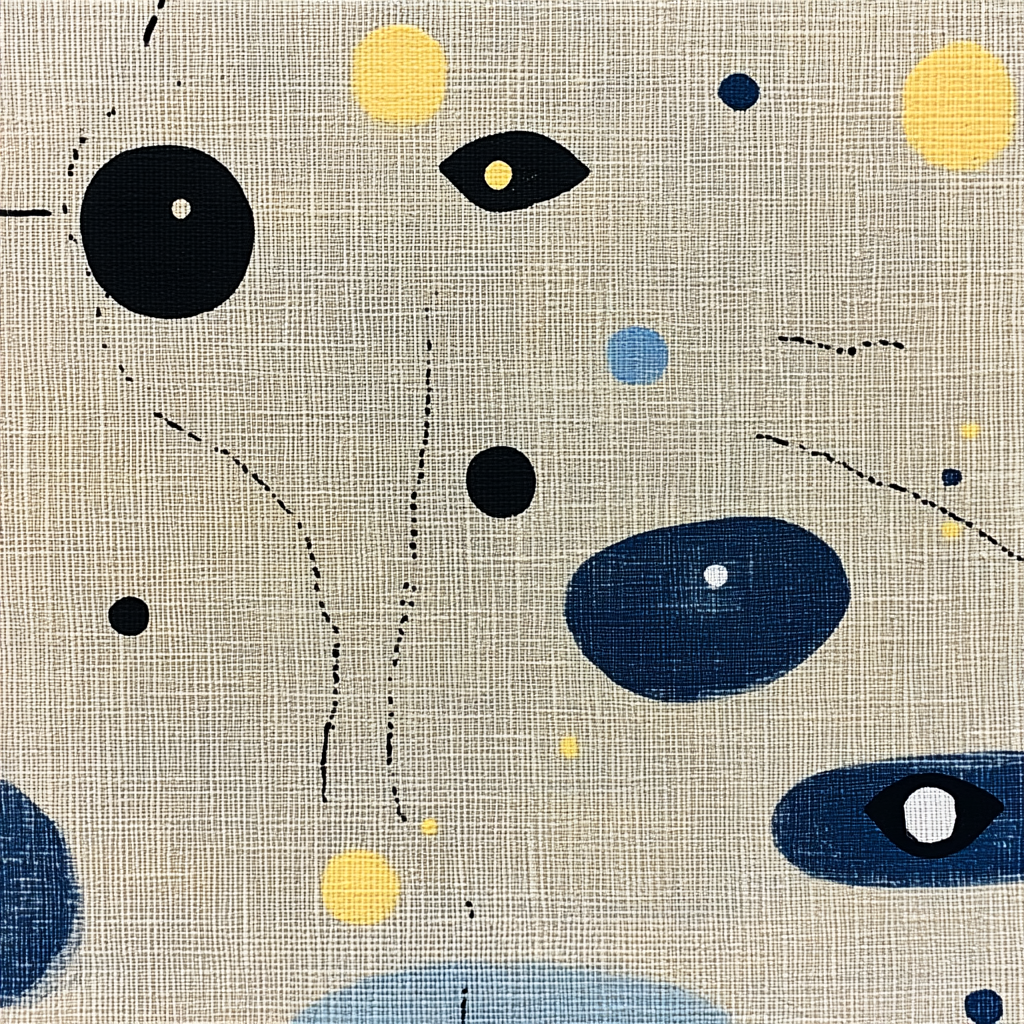 Joan Miró Inspired Whispering Constellations Paint by numbers kits