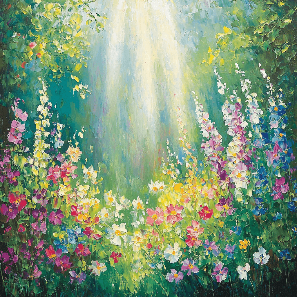 Monet Inspired Sunlit Meadow DIY Paint By Numbers