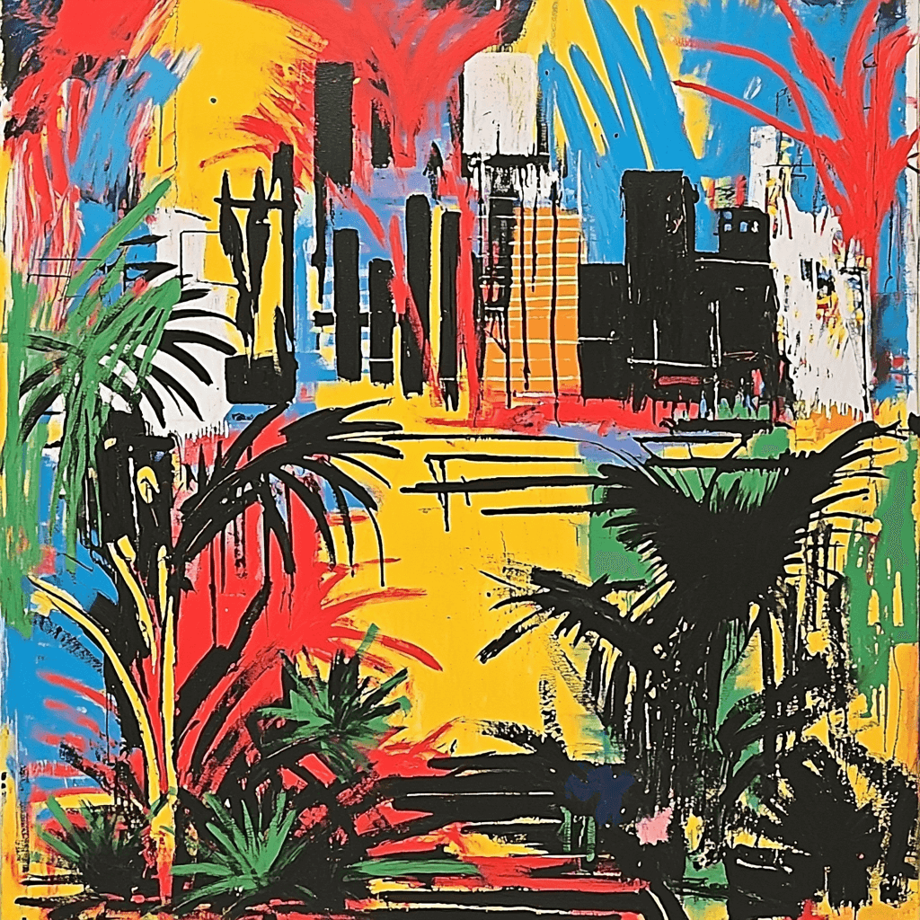 Jean-Michel Basquiat Inspired Urban Jungle Vibes Paint By Color