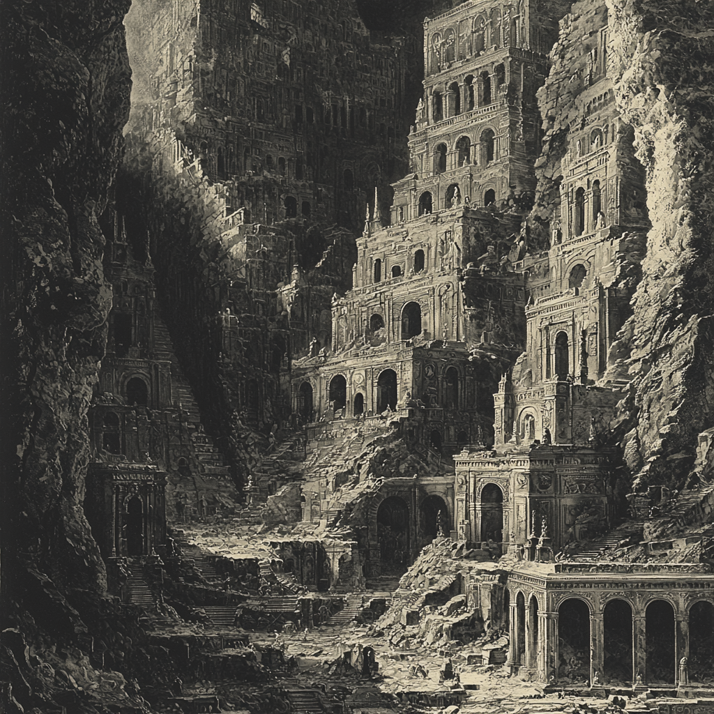 Giovanni Battista Piranesi Inspired Mystical Ruins Paint By Numbers Art