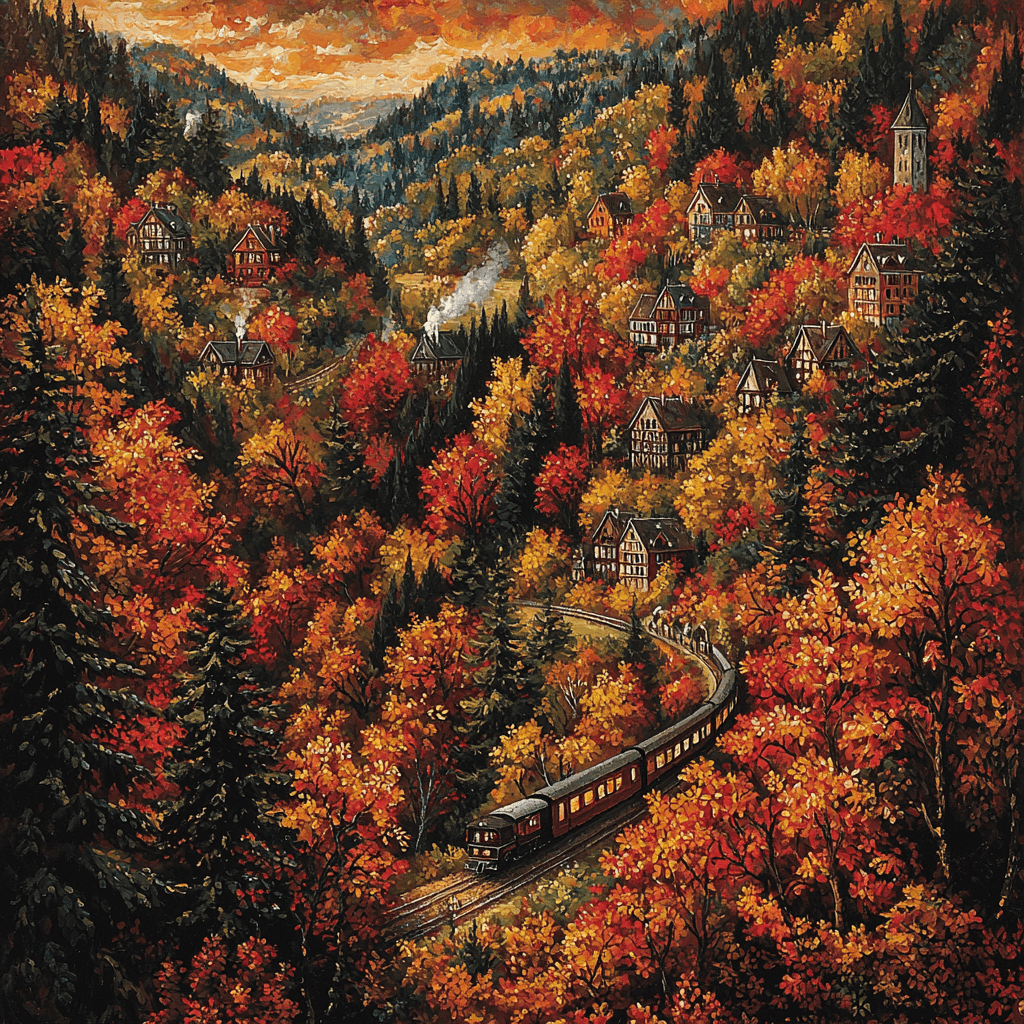 Black Forest Scenic Railway Numbered Painting Kits