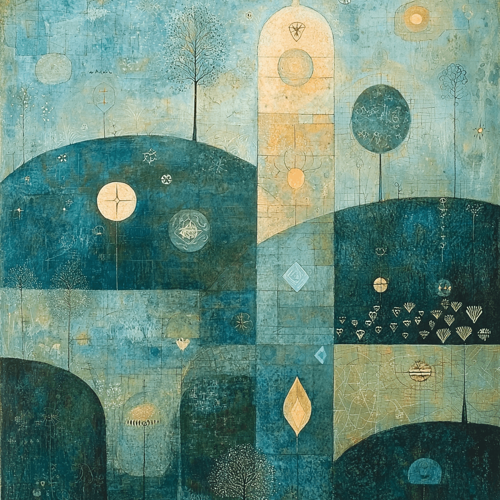 Paul Klee Inspired Mystical Elements Paint By Number