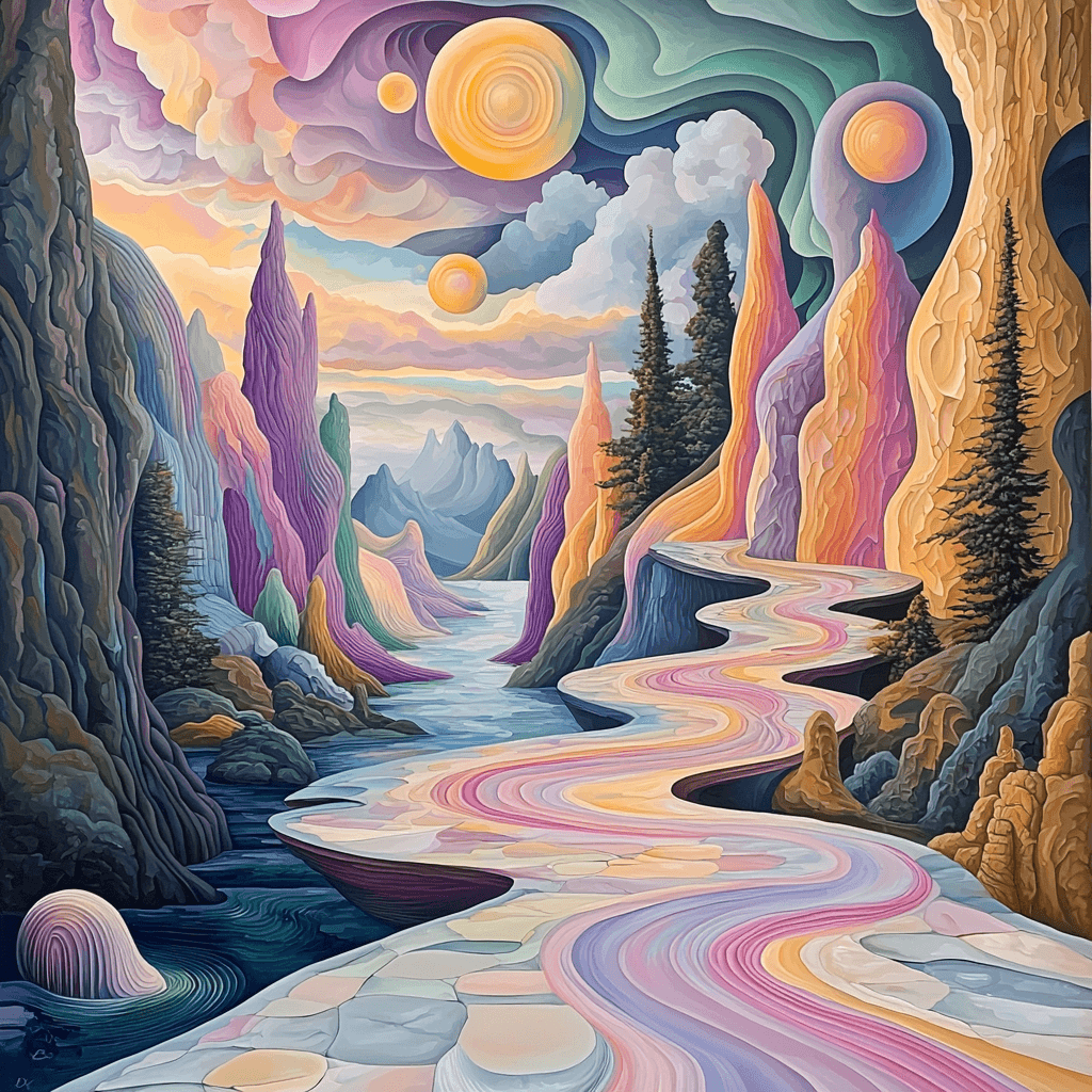 Salvador Dali Inspired Time And Space Paint By Numbers Kits