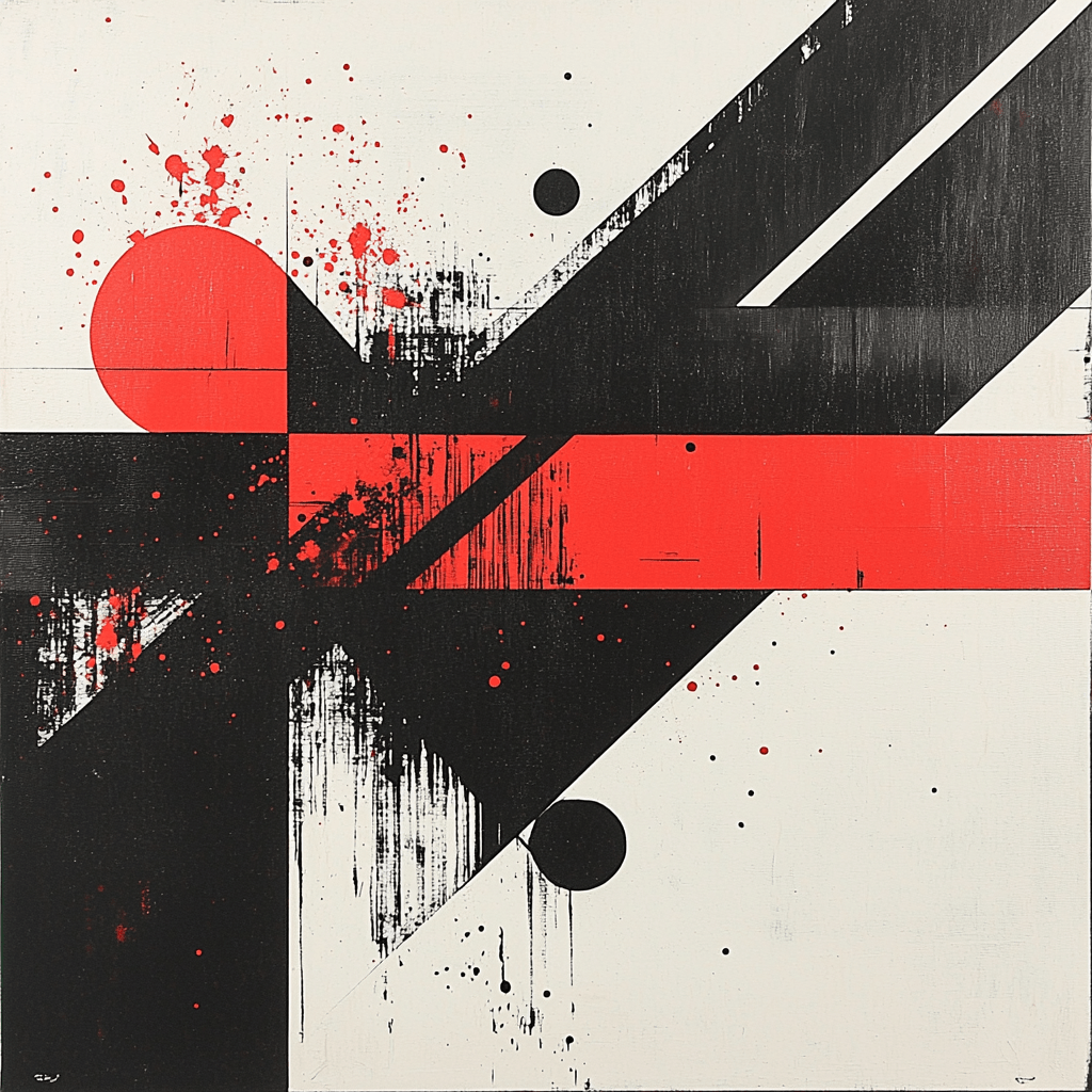 Kazimir Malevich Inspired Minimalist Elements Paint By Numbers