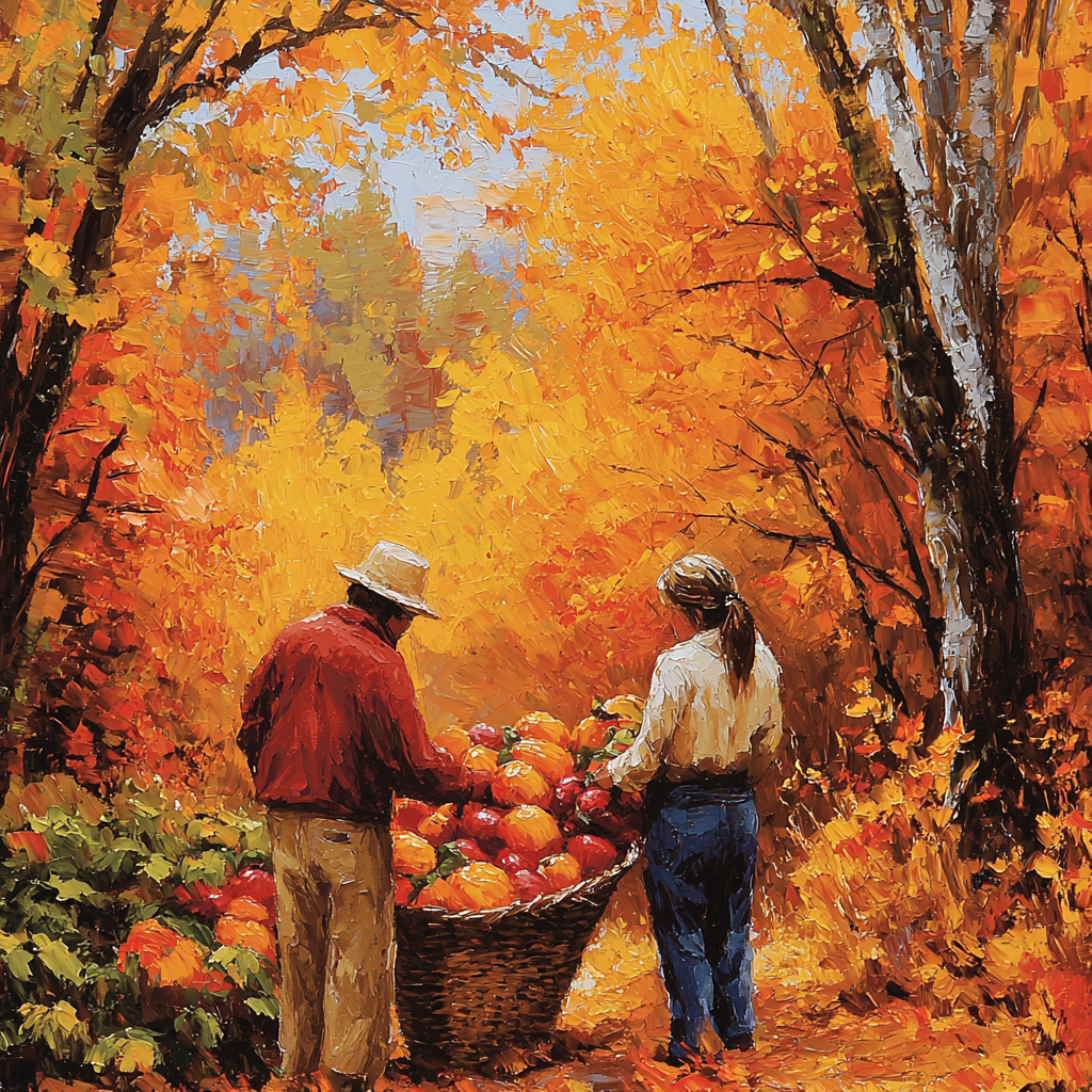 Harvest Season's Embrace Paint By Color