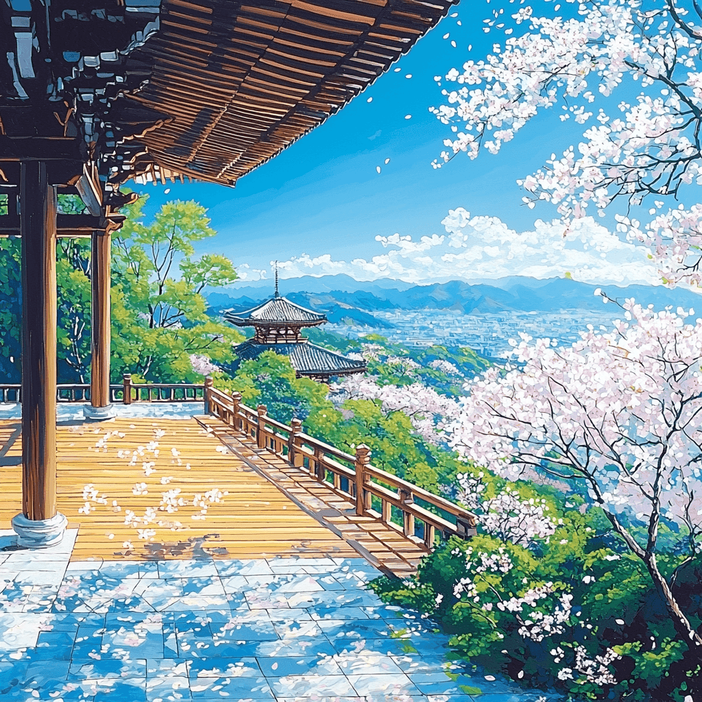 Kiyomizu-dera Paint By Numbers