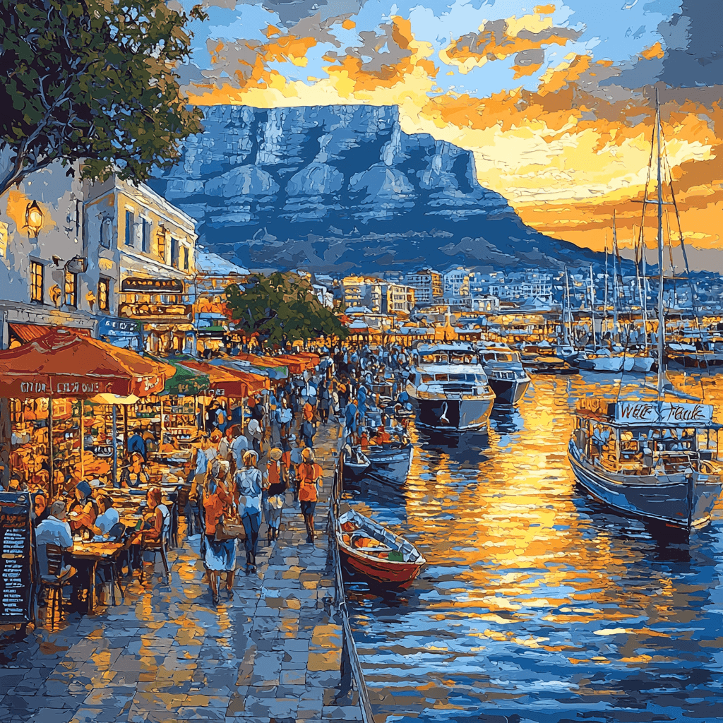 Cape Town Waterfront Numbered Painting Kits