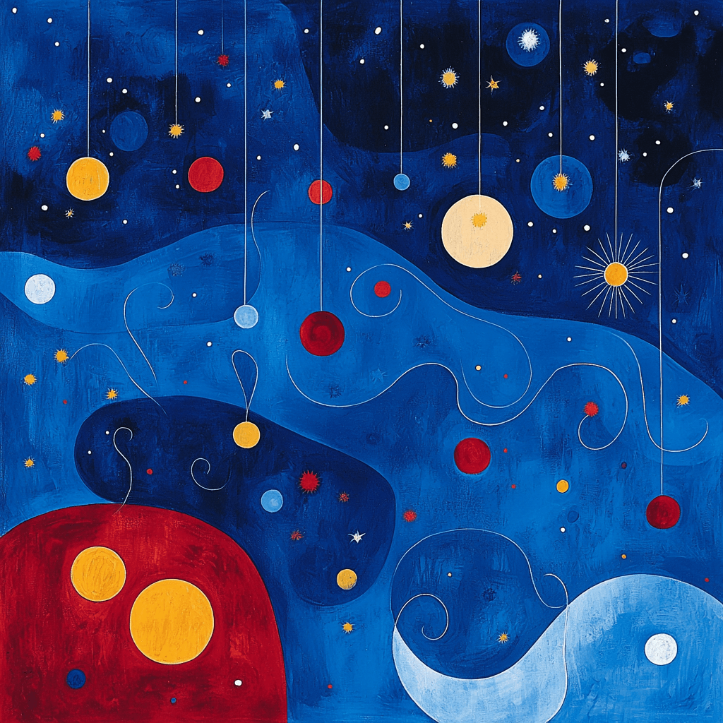 Joan Miro Inspired Whispers Of The Night Paint By Numbers Kits