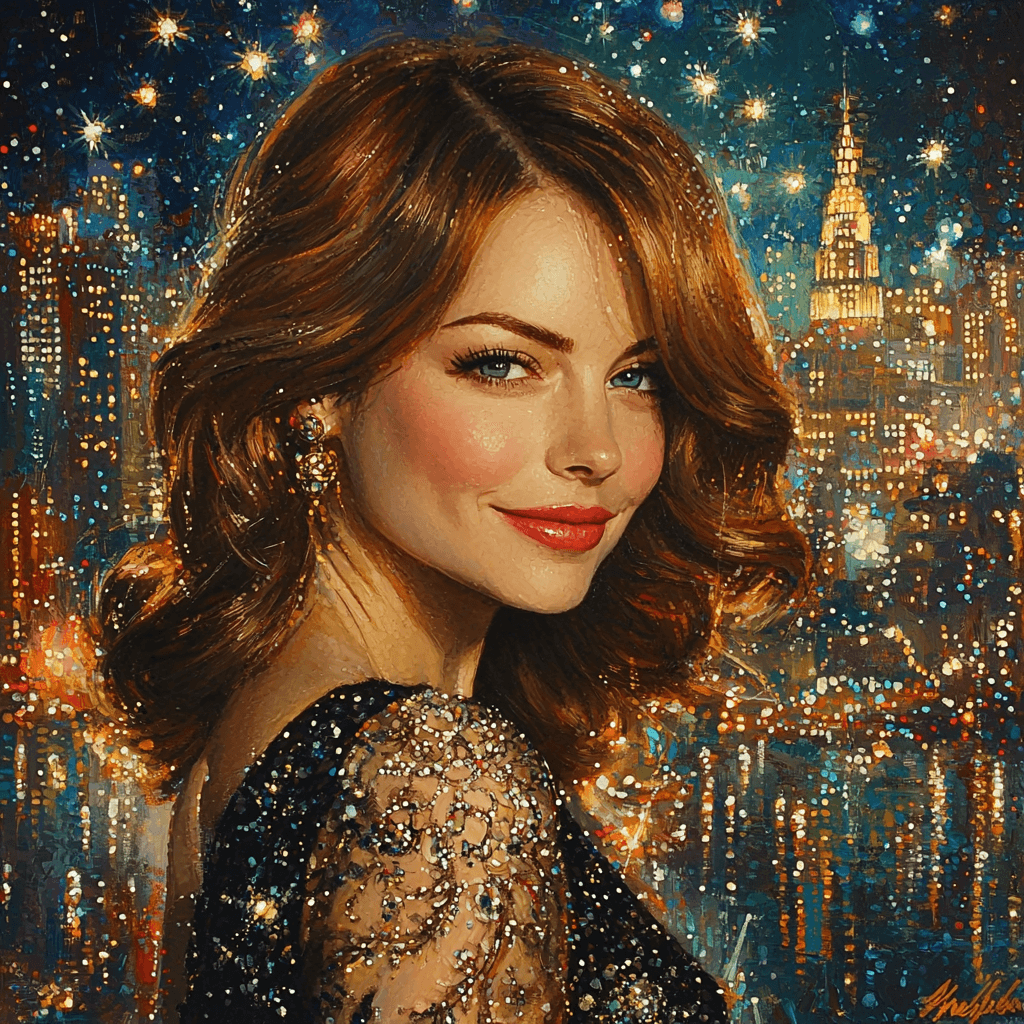Emma Stone: The Transformative Spirit Of The Artist Paint By Numbers