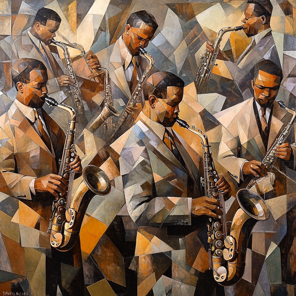 Picasso Inspired Abstract Jazz Musicians Numbered painting kits