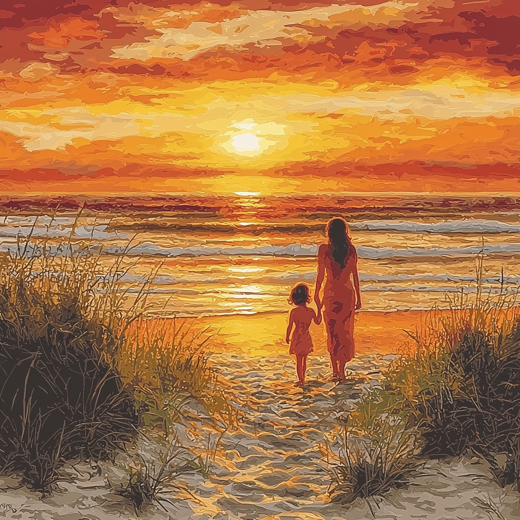 Sunset Silhouettes DIY Paint By Numbers