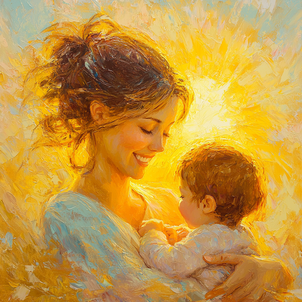 Radiant Mother’s Love Painting By Numbers Kit