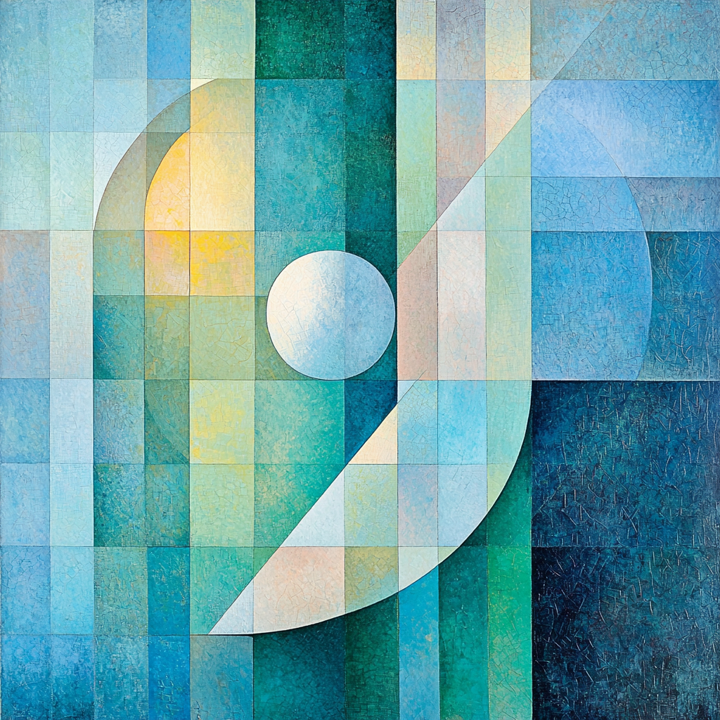 Kazimir Malevich Inspired Emotional Gradients Number Painting