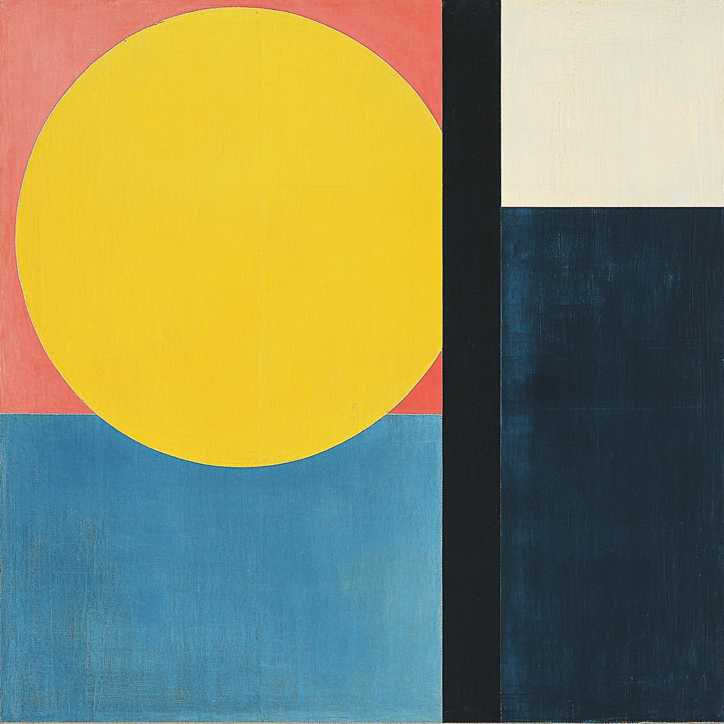 Kazimir Malevich Inspired Chromatic Balance DIY paint by numbers