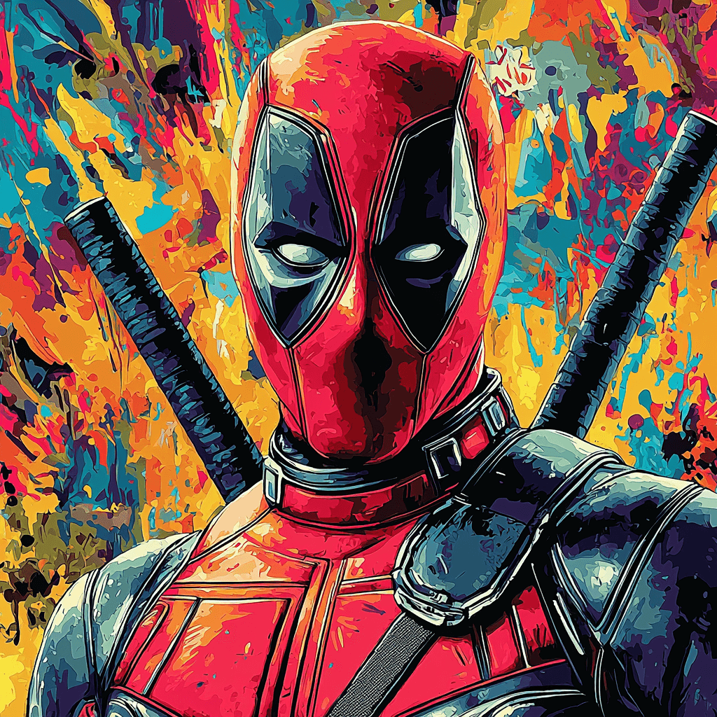 Ryan Reynolds: The Witty Charm Of Deadpool Number Painting