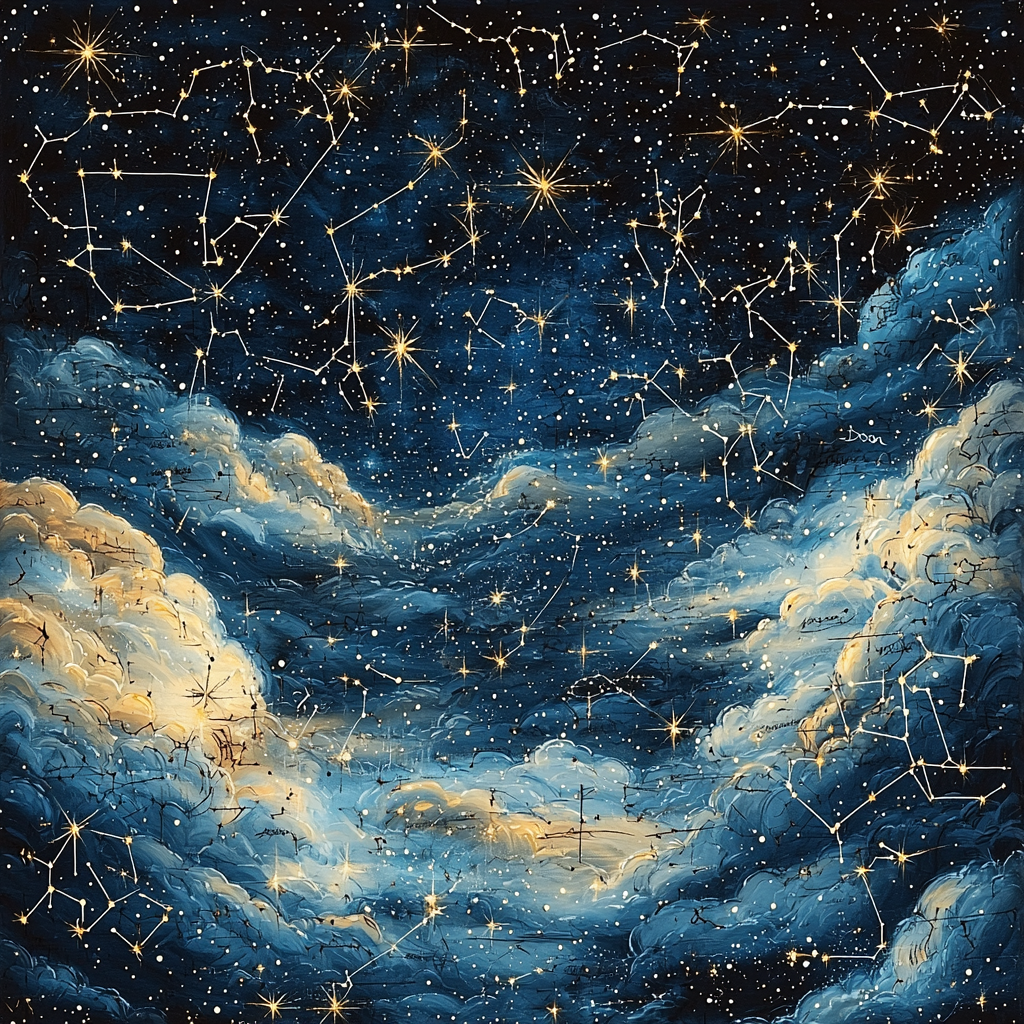 Leonardo Da Vinci Inspired Celestial Dance Of Color And Light Paint By Numbers