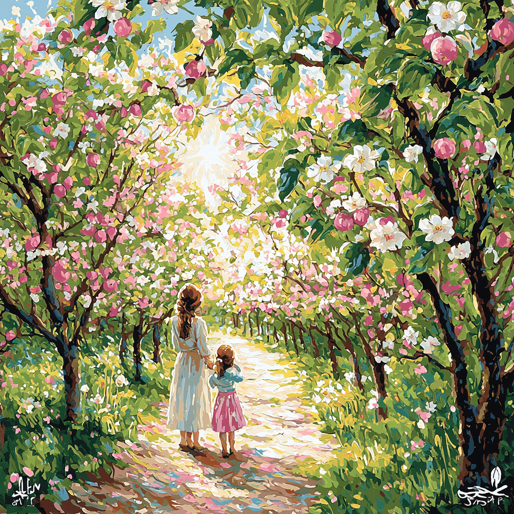 Mom's Blooming Orchard Numbered Painting Kits