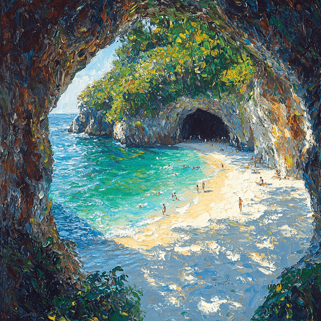 The Hidden Beach Of Marieta Islands DIY Paint By Numbers