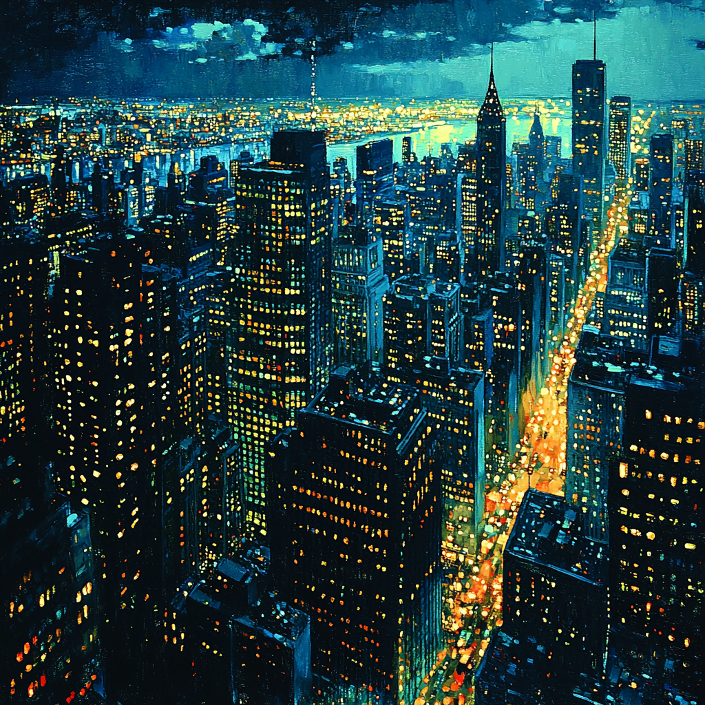 Edward Hopper Inspired Urban Nightscape Vibes Paint By Numbers