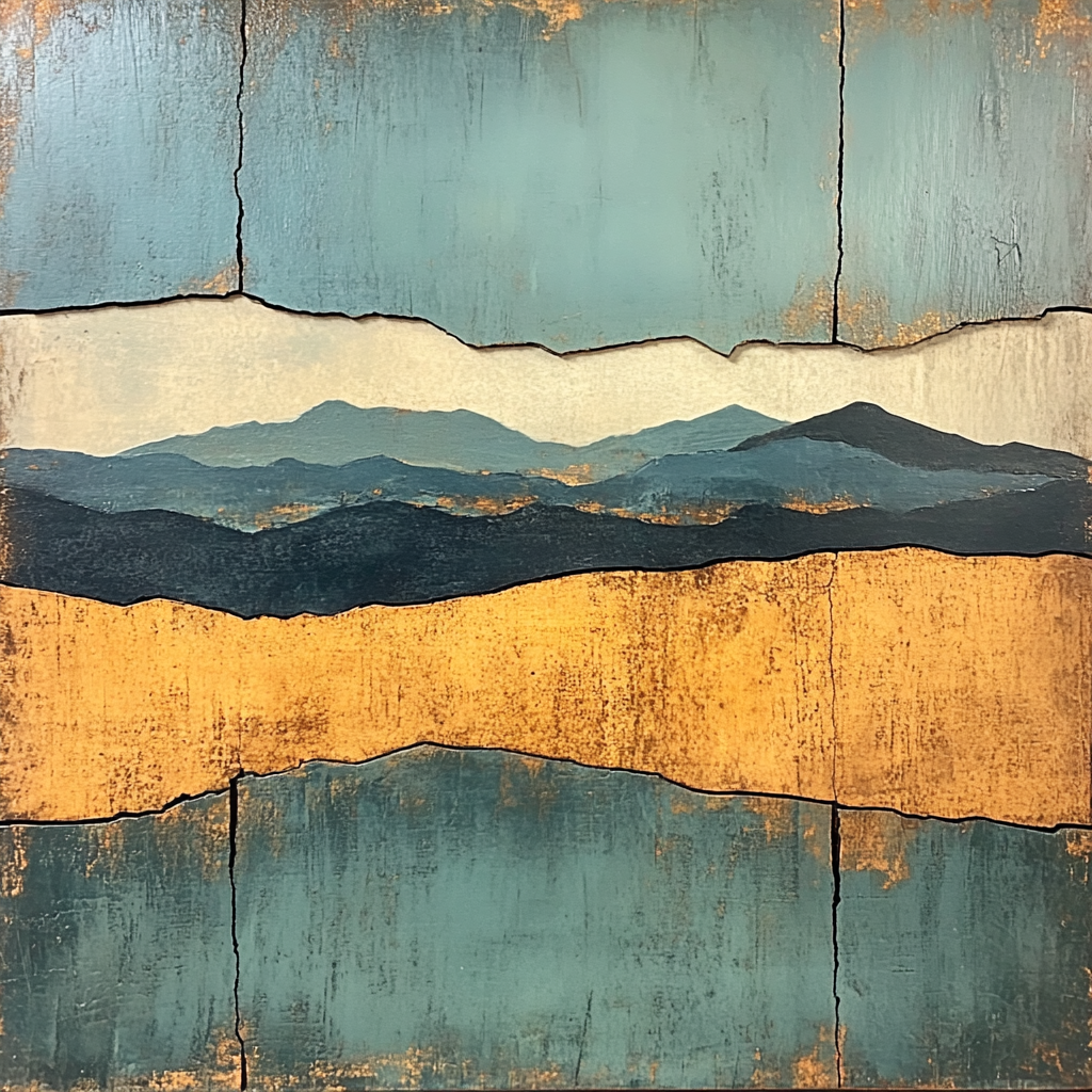 Max Ernst Inspired Fractured Horizon Numbered painting kits