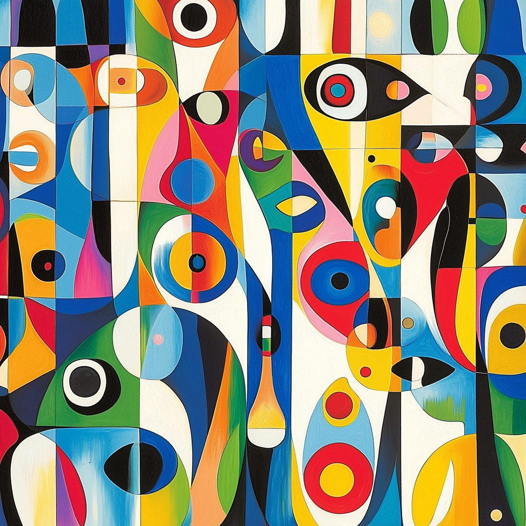 Joan Miró Inspired Fantasy Of Colors Paint By Numbers Art